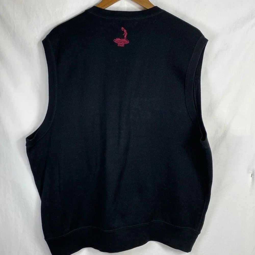 Polo Golf Ralph Lauren Black Mens V Neck Sweater Vest in Size XL.